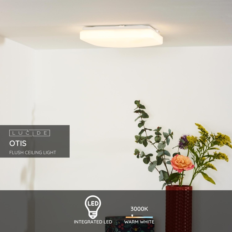 Lucide OTIS LED - Zapustené stropné svietidlo - LED - 1x20W 3000K - Opál